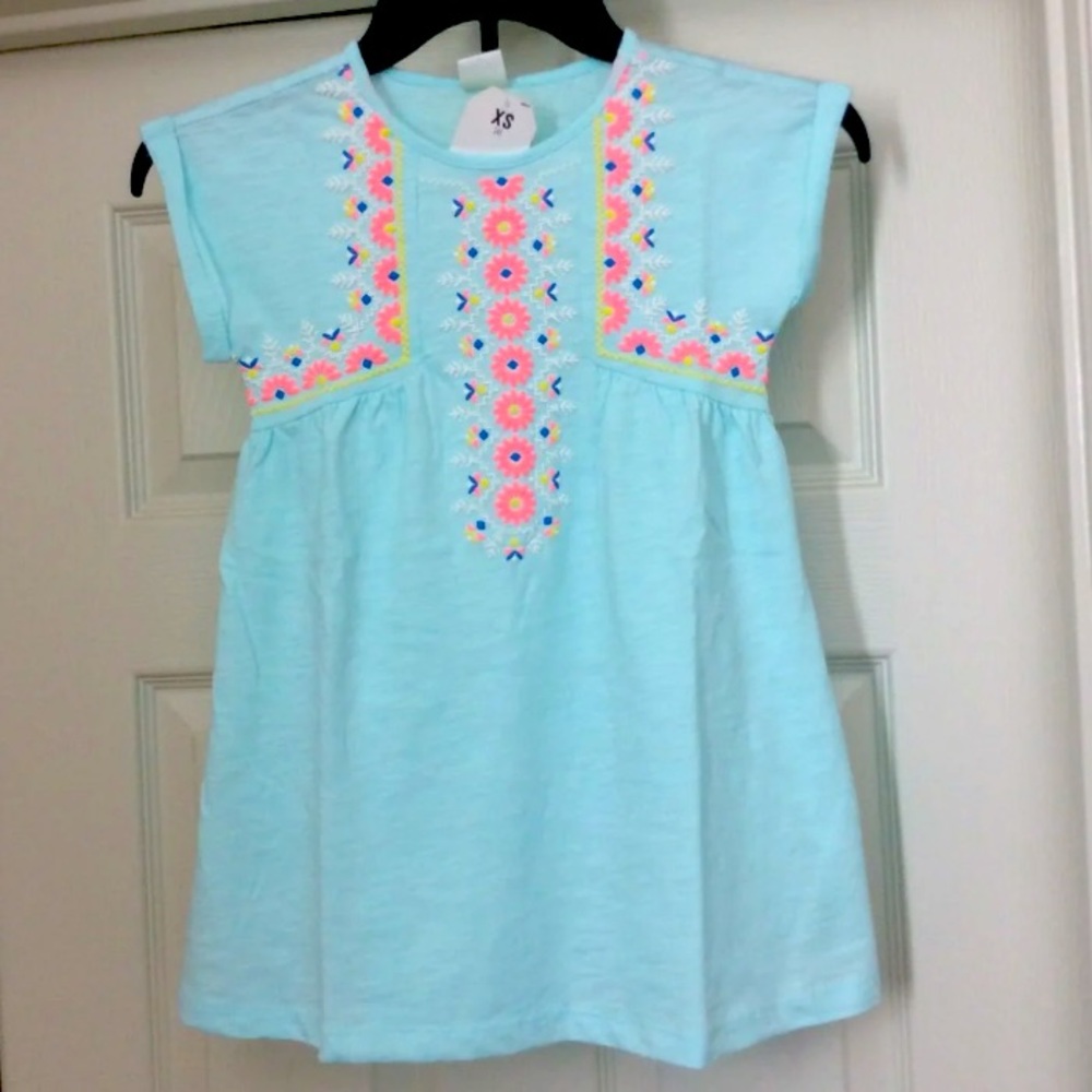 Crazy8 Floral Trimmed Dress